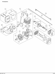 Diagram Diagram and Parts List for CMXGAAMR27AV Type 0 Craftsman Leaf Blower / Vacuum