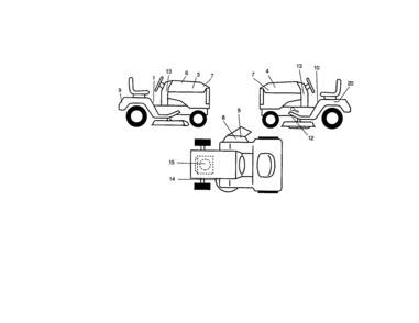 Decals Diagram and Parts List for 917271644  Craftsman Lawn Tractor