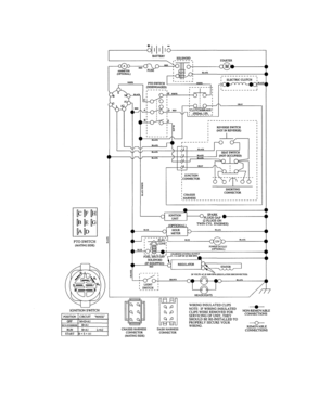 Schematic Diagram Diagram and Parts List for 917988240  Craftsman Lawn Tractor