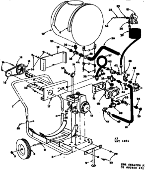 Part Location Diagram of 84010324 Murray TANK, FUEL, EVOLUTION, SNP PRO