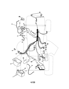 Diagram Diagram and Parts List for 917287030 Type 0 Craftsman Lawn Tractor