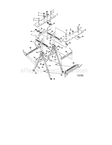 Unit Parts Diagram and Parts List for 695657990  Craftsman Workbench