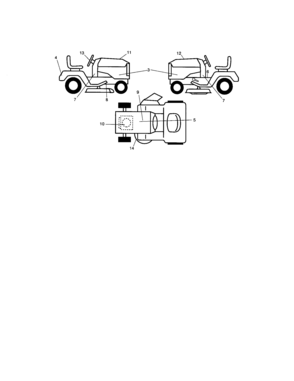 Decals Diagram and Parts List for 917286220  Craftsman Lawn Tractor
