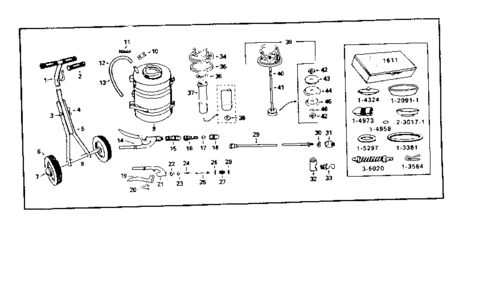 Part Location Diagram of 1-2091-1 Craftsman Lawn sprayer plunger rod cup assembly