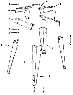 8 Inch Jointer-planer Diagram and Parts List for 113206440  Craftsman Table Saw