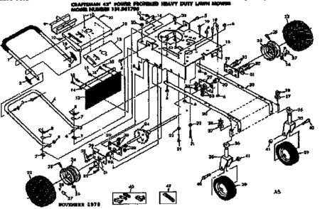 Decal Control Panel Diagram and Parts List for 131881700  Craftsman Lawn Mower