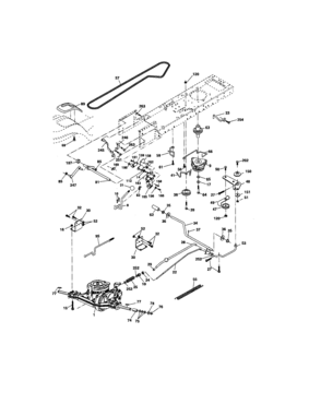 Ground Drive Diagram and Parts List for 917275642  Craftsman Lawn Tractor