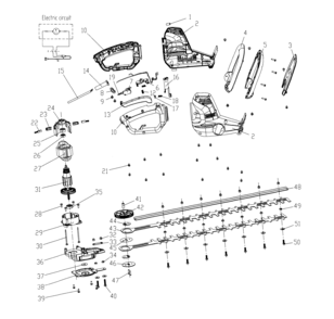Trimmer Assy Diagram and Parts List for 172797760  Craftsman Trimmer