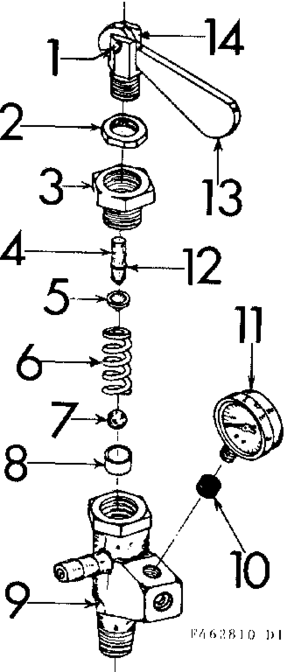 #5270793 Valve Diagram and Parts List for 471462810  Craftsman Pressure Washer