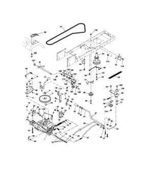 Ground Drive Diagram and Parts List for 917275391  Craftsman Lawn Tractor