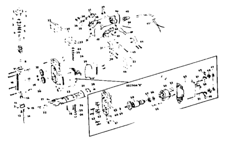 Unit Parts Diagram and Parts List for 725-21AUTO  Craftsman Scroll Saw