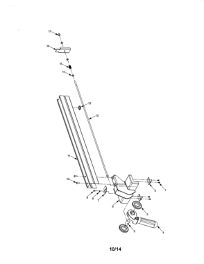 Rip Fence Diagram and Parts List for 141142580  Craftsman Table Saw