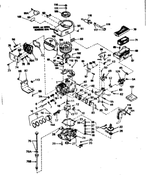 Part Location Diagram of 34883 Tecumseh CRANKSHAFT