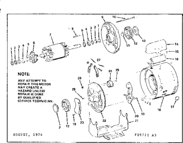 2 H.p. Belted Fan & Blower Capacitor Start A.c. Motor Diagram and Parts List for 11319721  Craftsman Miscellaneous