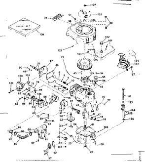 Part Location Diagram of 32886A Craftsman Crankshaft