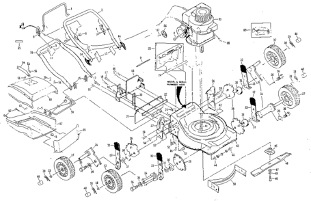 Part Location Diagram of 85022 Craftsman Lawn mower axle
