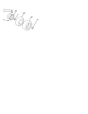 Wheels And Tires Diagram and Parts List for 917273850  Craftsman Lawn Tractor