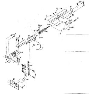 Part Location Diagram of 4A1051 Craftsman Garage door opener trolley kit