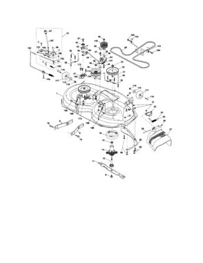 Mower Deck Diagram and Parts List for 917287110  Craftsman Lawn Tractor