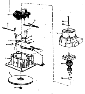 Motor - 817200 Diagram and Parts List for 113179210  Craftsman Filters & Accessories