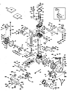 Engine Diagram and Parts List for 143796112  Craftsman Engine