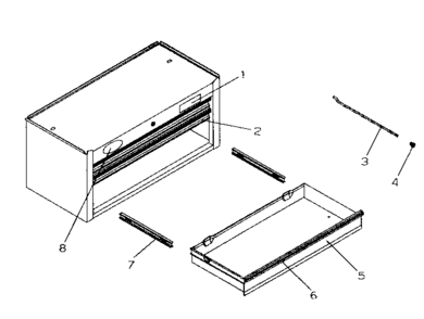 Chest Diagram and Parts List for 706630110  Craftsman Tool Stand & Cart
