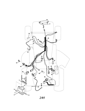 Electrical Diagram and Parts List for 917275900  Craftsman Lawn Tractor