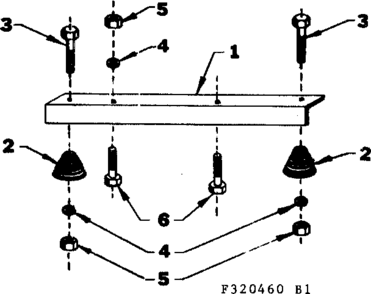 Engine Mounting Support Diagram and Parts List for 580320460  Craftsman Engine