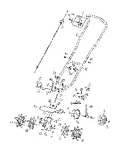 General assembly Diagram and Parts List for CMXGVAMKC29C  Craftsman Cultivator