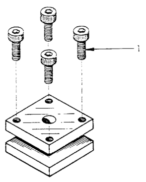 Two Way Toolpost Diagram and Parts List for 549289000  Craftsman Lathe