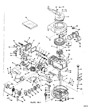 Basic Engine Diagram and Parts List for 143122081  Craftsman Engine