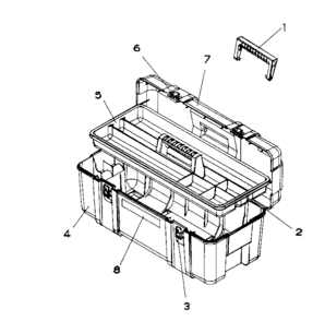 Tool Box Diagram and Parts List for 70679944511-91  Craftsman Tool Stand & Cart