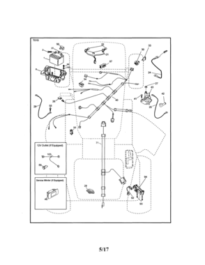 Electrical Diagram and Parts List for 917203841  Craftsman Lawn Tractor