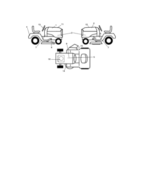 Decals Diagram and Parts List for 917287301  Craftsman Lawn Tractor