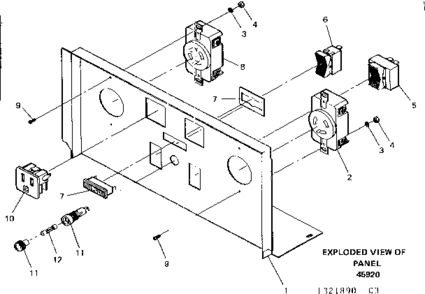 Panel Diagram and Parts List for 580321890  Craftsman Engine