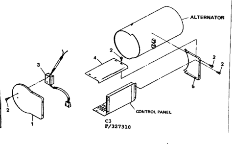 Sheet Metal Diagram and Parts List for 580327310  Craftsman Engine