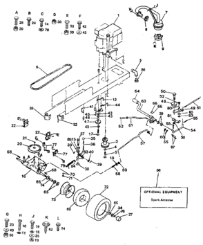 Part Location Diagram of 3588R Craftsman Lawn tractor tire