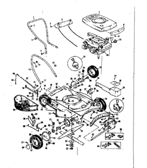 Replacement Parts Diagram and Parts List for 13197773  Craftsman Lawn Mower
