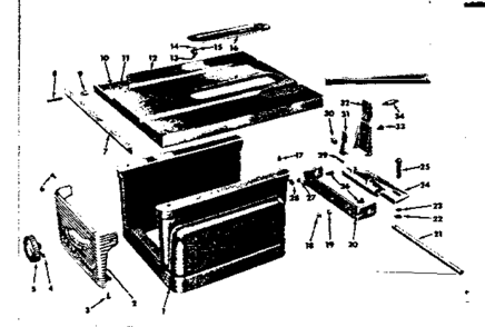 Part Location Diagram of 37012 Tecumseh Blower Housing