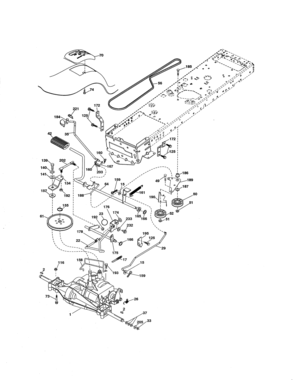 Ground Drive Diagram and Parts List for 917289071  Craftsman Lawn Tractor
