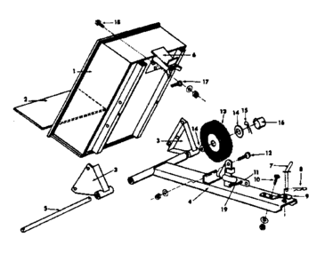 Replacement Parts Diagram and Parts List for 610263510  Craftsman Tool Stand & Cart