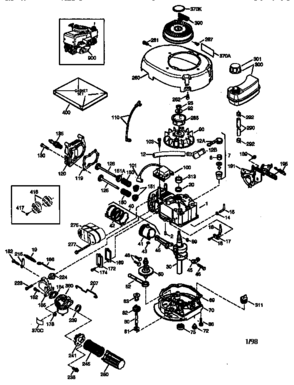 Engine 143.984012 Diagram and Parts List for 143984012  Craftsman Engine