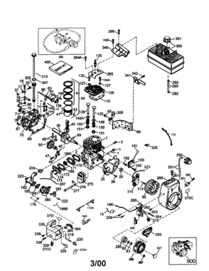 Part Location Diagram of 756325D Tecumseh Rep. Short Block, order from 71-999