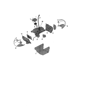 Part Location Diagram of 041D8234 Craftsman Receiver logic board end panel