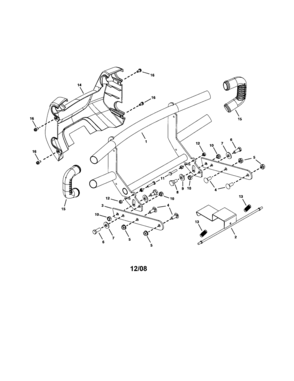 Part Location Diagram of 422754 Craftsman Lawn Tractor Brush Guard Shroud