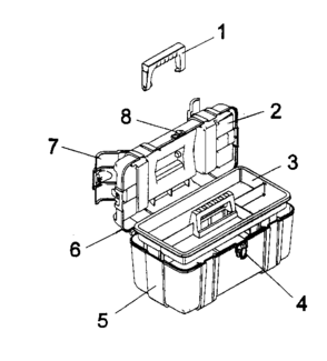 Hand Box Diagram and Parts List for 706593171  Craftsman Tool Stand & Cart