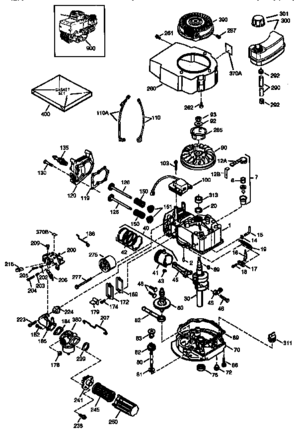 Engine 143.975502 Diagram and Parts List for 143973502  Craftsman Engine