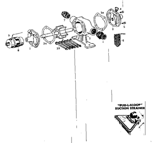 Replacement Parts Diagram and Parts List for 2646  Craftsman Water Pump