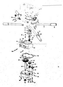Part Location Diagram of SR72001 Craftsman Auger