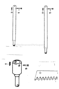 Page C Diagram and Parts List for 70028  Craftsman Auger